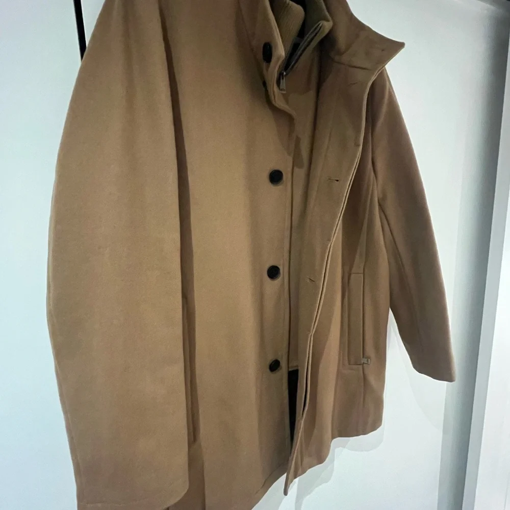 Cole Haan Men's Camel Trench Coat - Picture 11 of 12